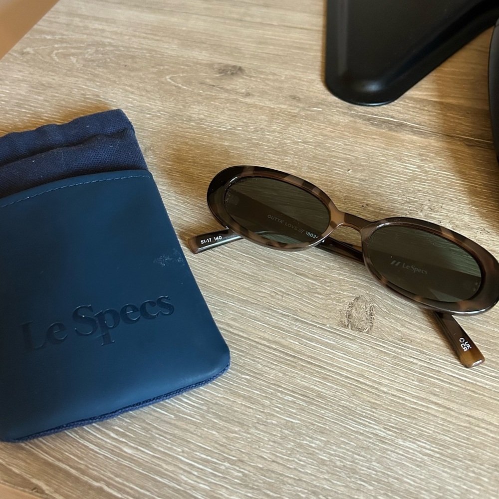 Le Specs Outta Love Tortoise Shell Sunglasses